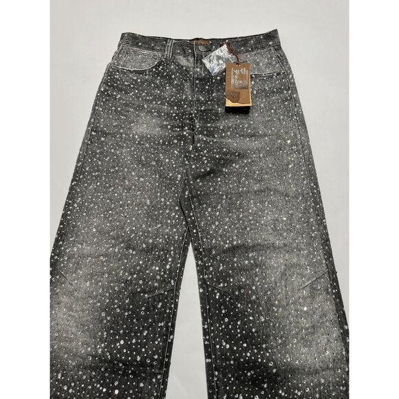 Birth of Royal Child Boro Denim Jeans Style BC24FWPT06 in Black - Picture 3 of 5